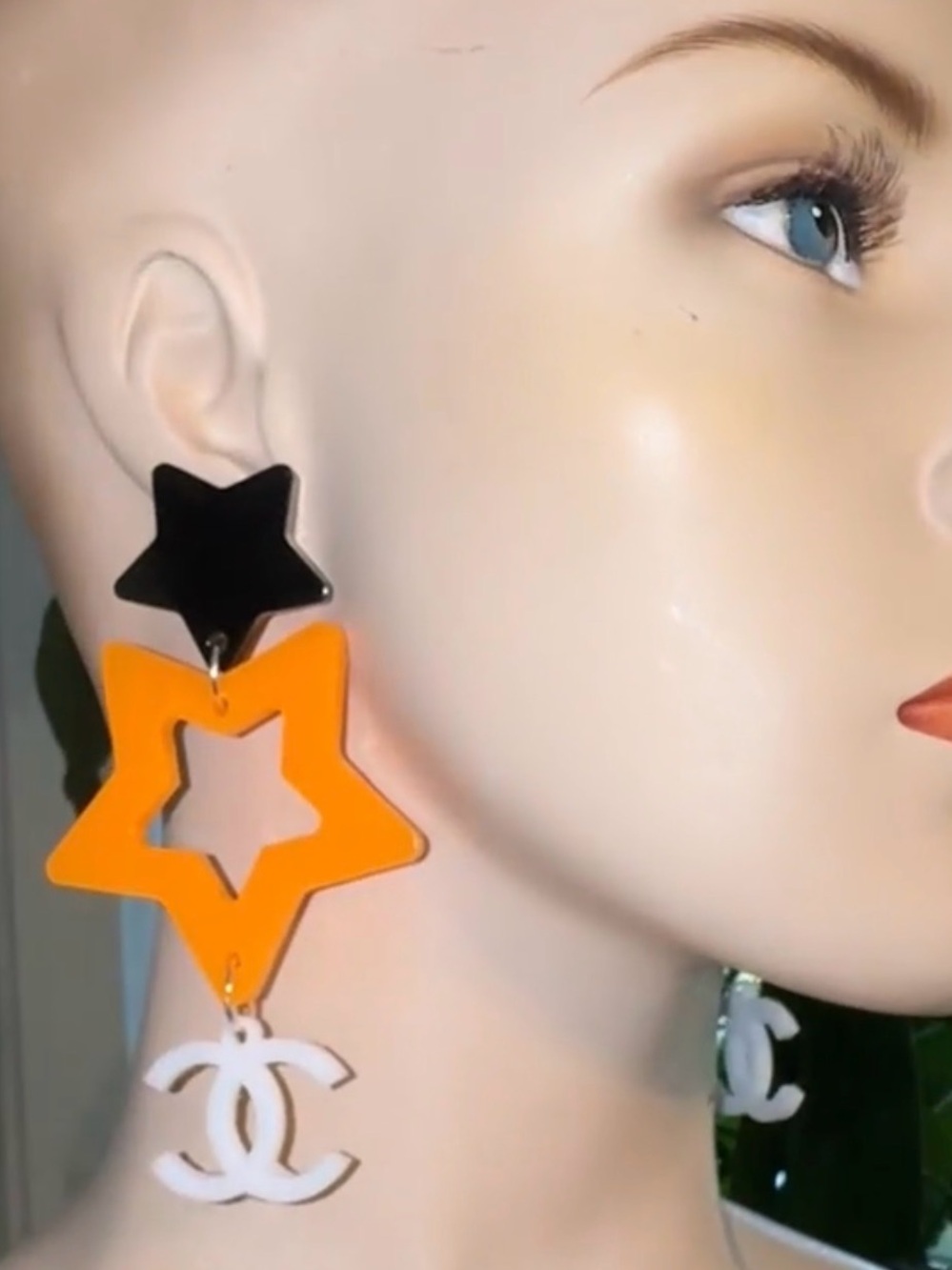 CC Fashion Star Dangle Earrings